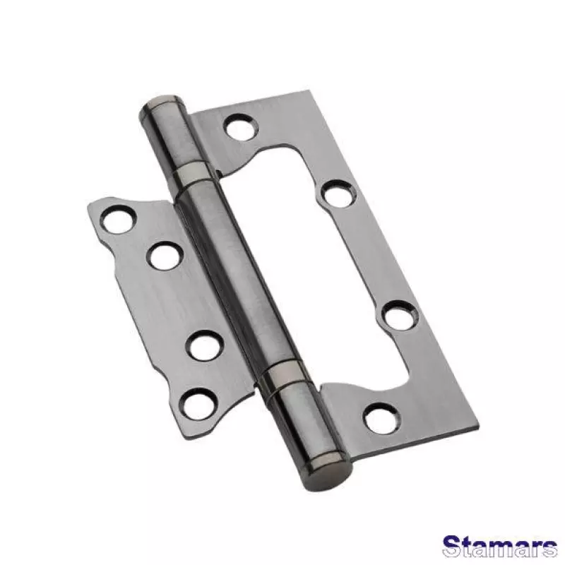 Nefrēzētas durvju eņģes 75 mm matēts hroms