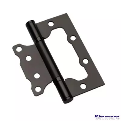 Nefrēzētas durvju eņģes 75 mm melns