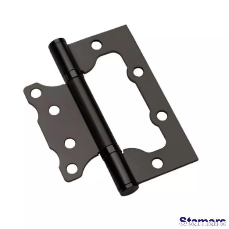 Nefrēzētas durvju eņģes 75 mm melns