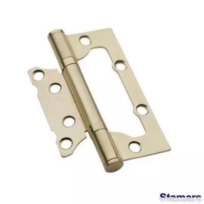 Nefrēzētas durvju eņģes 63 mm matēts zelts