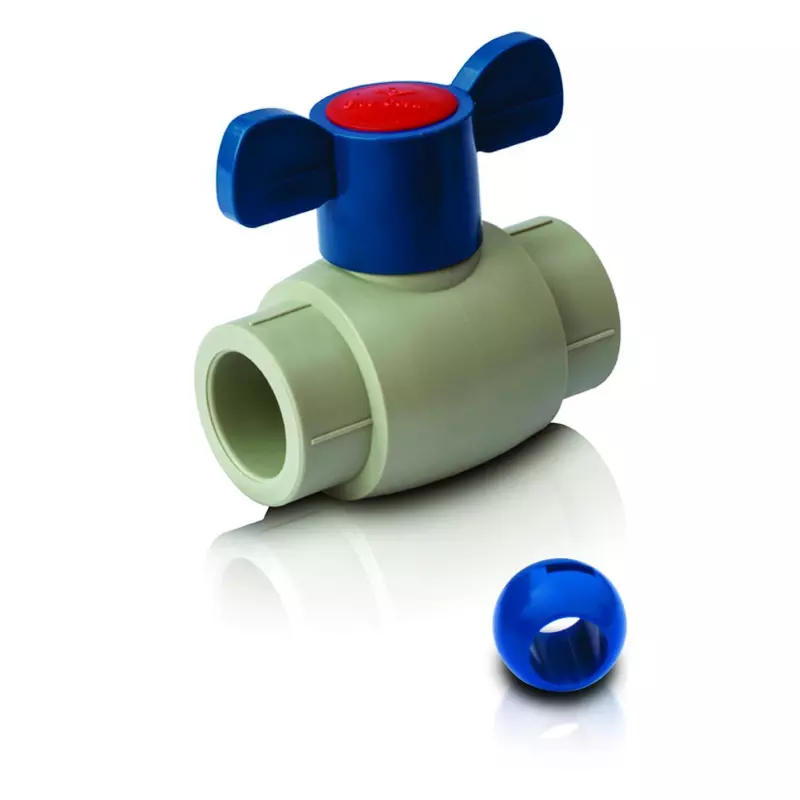 PPR Lodveida ventilis (ABS lode) aukstam  ūdenim, īss rokturis