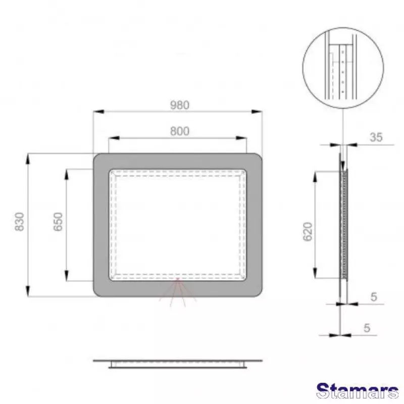 Spogulis ULTRA COSMO