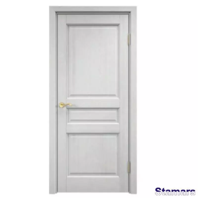 Durvis Klassika M5 Krāsota baltā vaska Koka masīvs