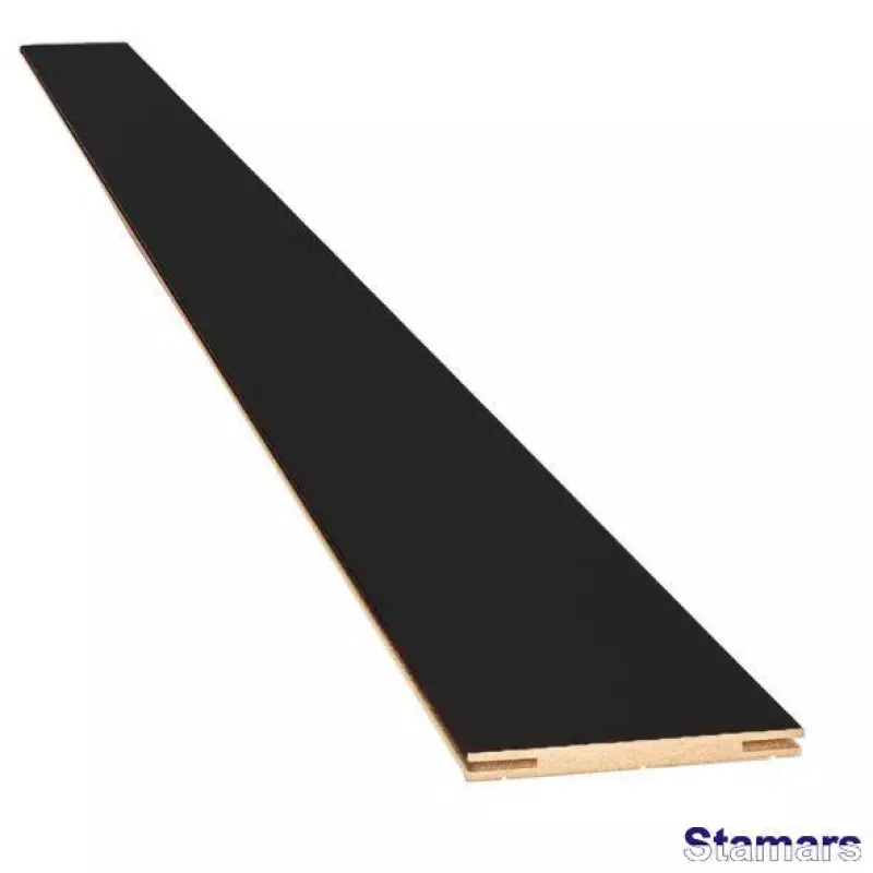 Durvju portālu komplekts MDF Melns matēts teleskopiskais CPL