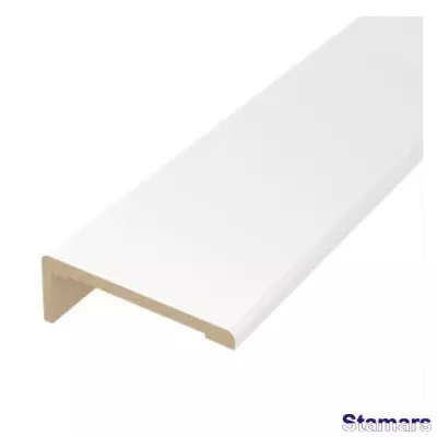 Durvju apmales daļa MDF Balts teleskopiskā PVC Deluxe