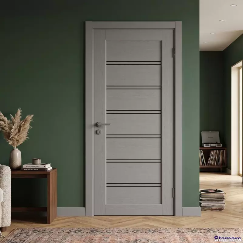 Durvis Dominica BLK Šellgrey PP Premium