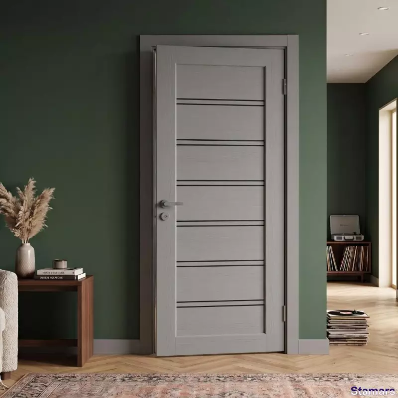 Durvis Dominica BLK Šellgrey PP Premium