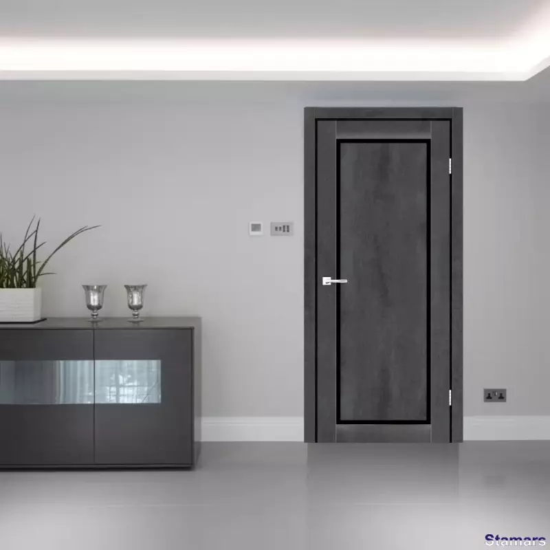 Durvis Legacy Tumšs betons BLK PVC