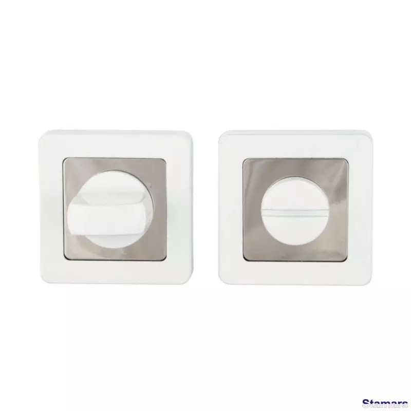 Durvju uzlika WC, E7, Balts/hroms