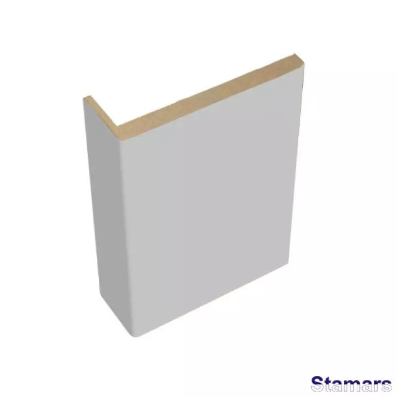 Durvju apmales daļa Teleskopiskā MDF Pelēks matēts PVC Deluxe