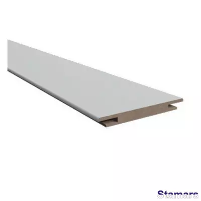 Durvju portālu komplekts MDF Pelēks matēts Teleskopiskais PVC Deluxe