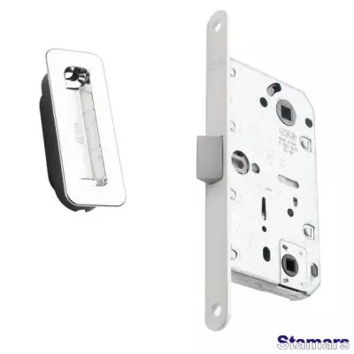 Slēdzene AGB F18 EVO WC ar pretplāksni balts