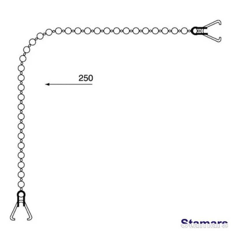 Ķēdīte hromēta HC58-45