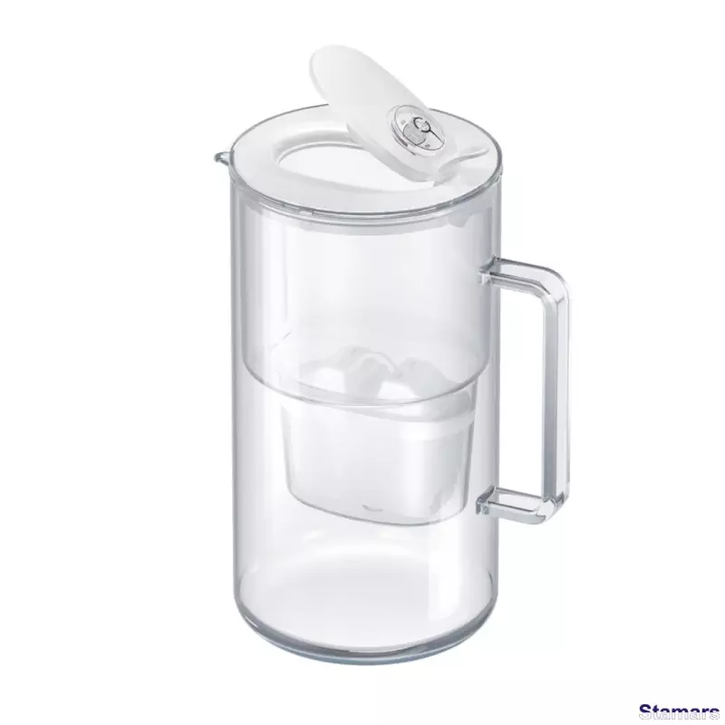 Ūdens filtrēšanas stikla krūze Glass Maxfor+, Balts