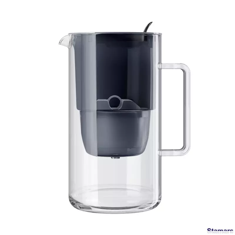 Ūdens filtrēšanas stikla krūze Glass Maxfor+, Melns