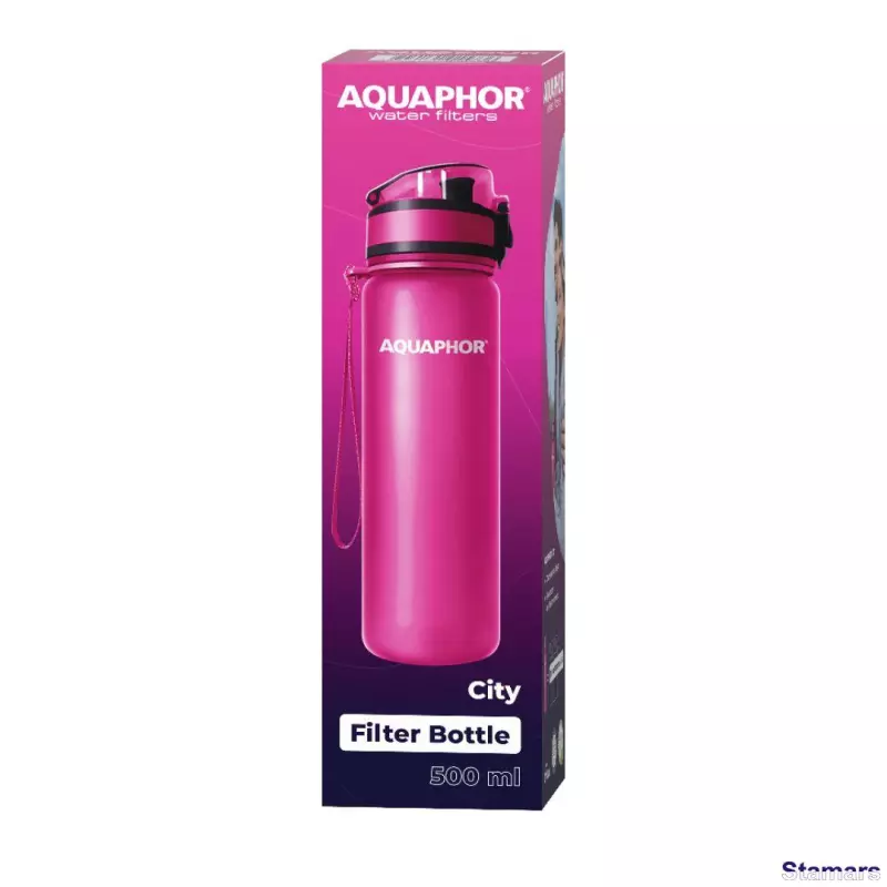 Filtra pudele 500ml City, Roza