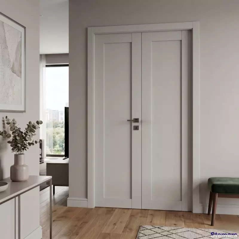 Divviru durvis Luna Pelēks matēts PVC Deluxe