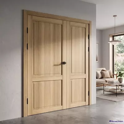 Divviru durvis Golda Zelts ozols PVC Deluxe