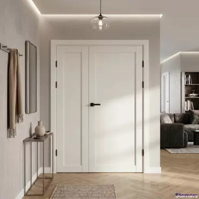 Divviru durvis Luna Balts soft PVC Deluxe
