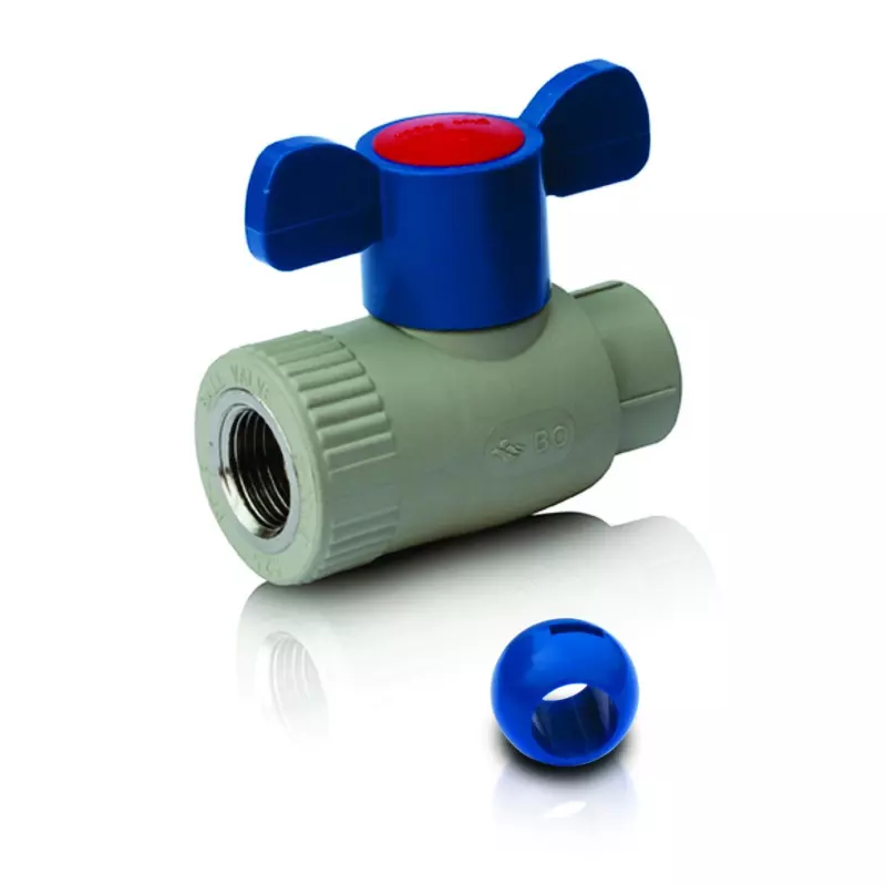 PPR Lodveida ventilis IV (ABS lode) aukstam  ūdenim, īss rokturis