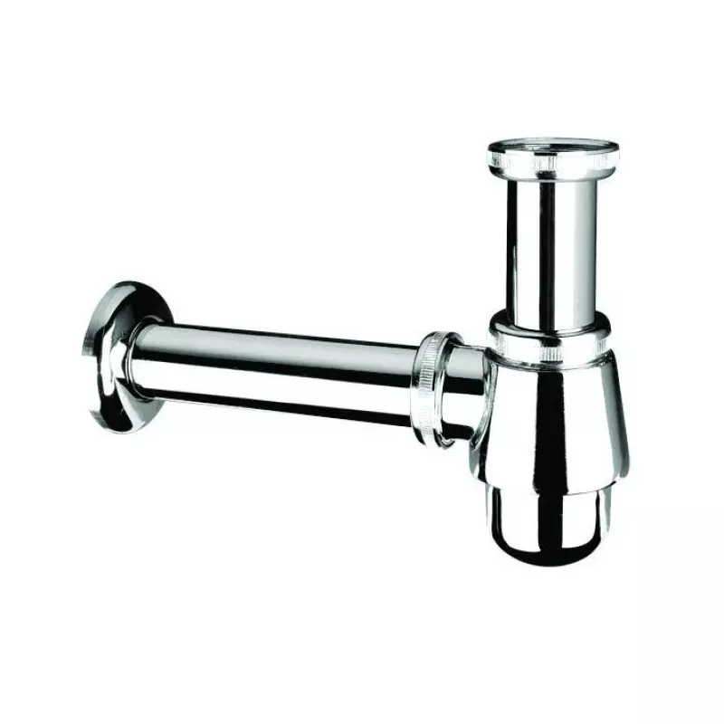 Sifons izlietnei hromēts bez  ieplūdes