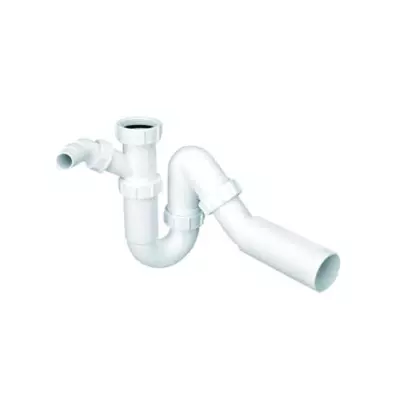 Sifons izlietnei bez ieplūdes  ar papildus pieslēgumu