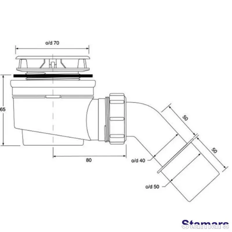 Sifons dušas paliktnim MINI65