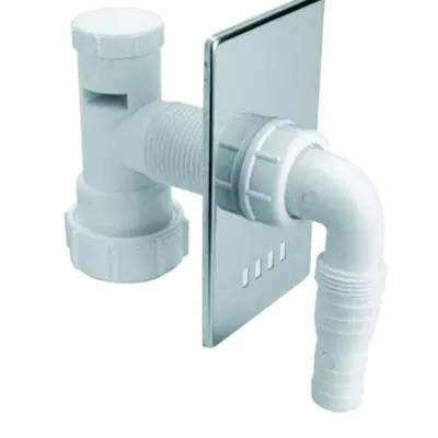 Sifons veļas mašīnai ar gaisa  vārstu, iebūvējams