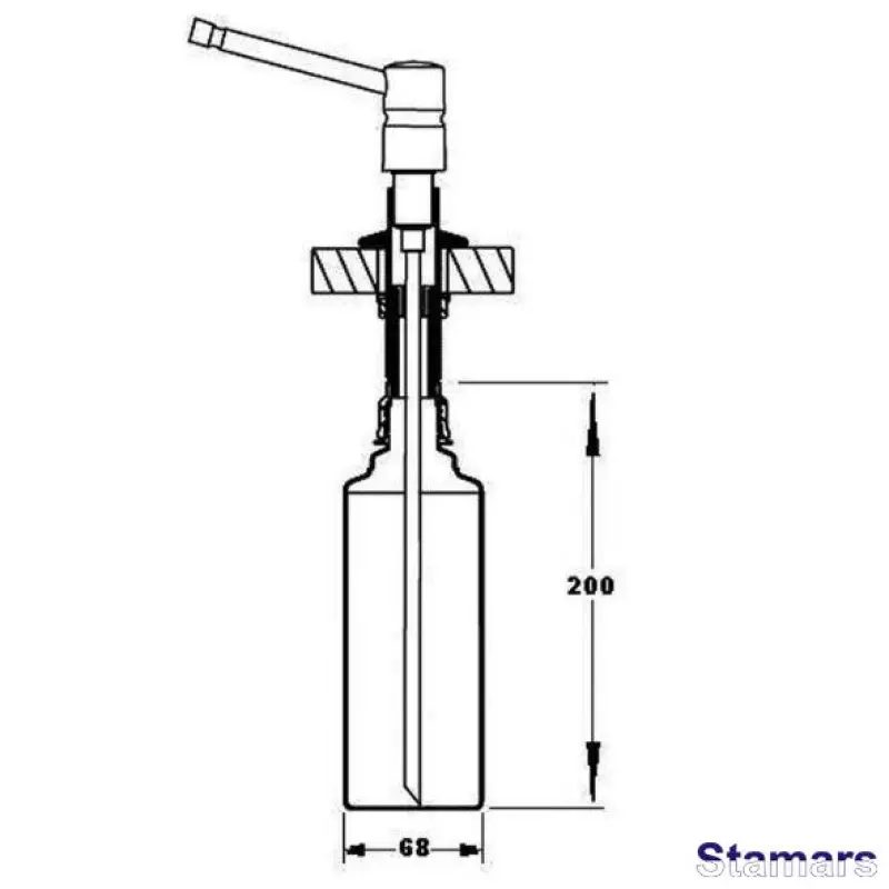 Šķidruma misiņa dozators