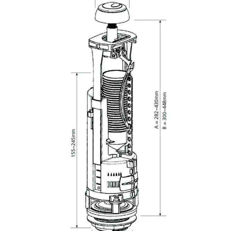 WC noplūdes mehānisms DUO