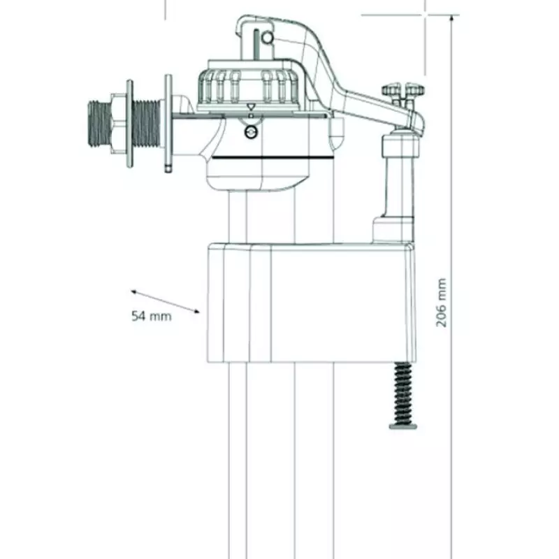 WC Ieplūdes mehānisms 1/2