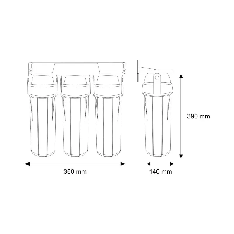 Dzeramā ūdens filtru sistēma 3 pakāpju FP3-2 Aquafilter
