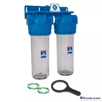 Ūdens filtru komplekts aukstajam ūdenim 10” FHPRCL-3B-TWIN sērijas Aquafilter