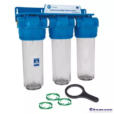 Ūdens filtru komplekts aukstajam ūdenim 10” FHPRCL-3B-TRIPLE sērijas Aquafilter