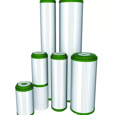 Ūdens filtru granulētās aktivētās kokosriekstu čaulas ogles+ KDF kārtridži FCCBKDF sērijas Aquafilter