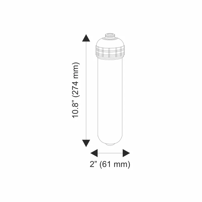 Ūdens filtru kārtridžs ar biokeramisku iebērumu maisījumu In-lineAIFIR-200 sērijas Aquafilter