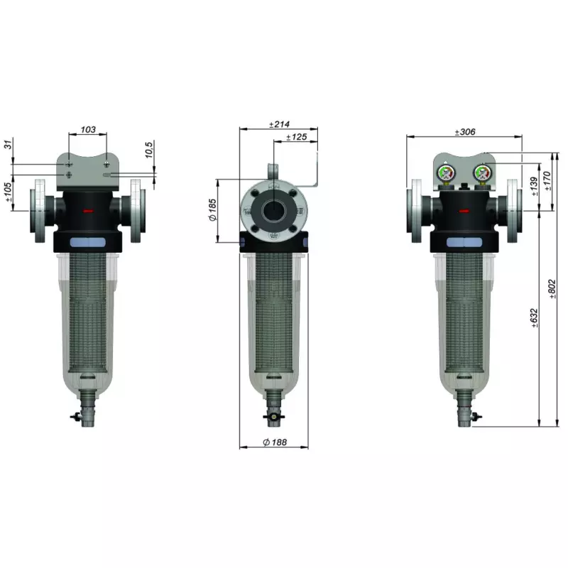 Ūdens filtrs NW650 25mikr.