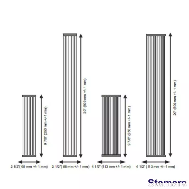 Ūdens filtru vairākkārt lietojami mehāniskie kārtridži no izturīga neausta poliestera auduma FCCEL sērijas 20