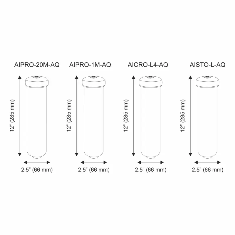 Ūdens filtru kārtridžu maiņas komplekts EXCITO-ST-CRT sērijas Aquafilter