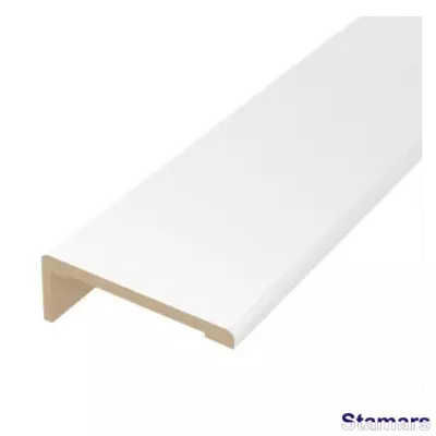 Durvju apmales daļa MDF Balts matēts teleskopiskā EKOfinierējums