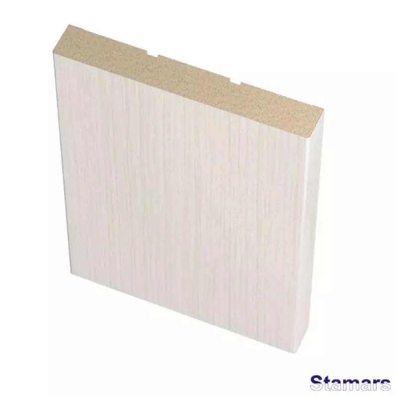 Durvju apmaļu komplekts MDF Bianco plakanā  PVC